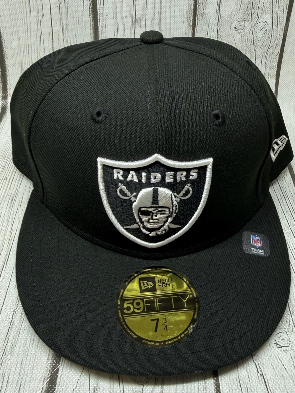 BRAND NEW 7 3/4 Las Vegas Raiders Black New Era 59FIFTY NFL Fitted